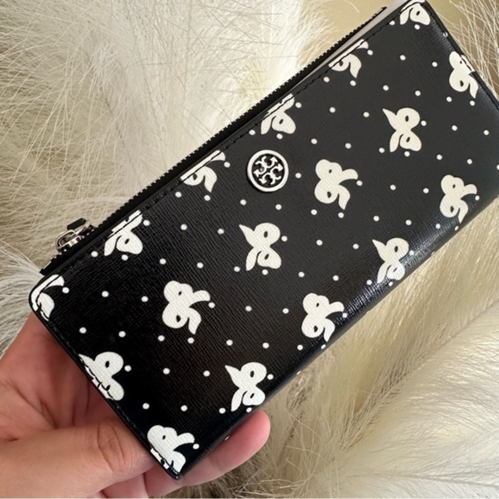 Tory Burch ROBINSON PRINTED ZIP SLIM WALLET